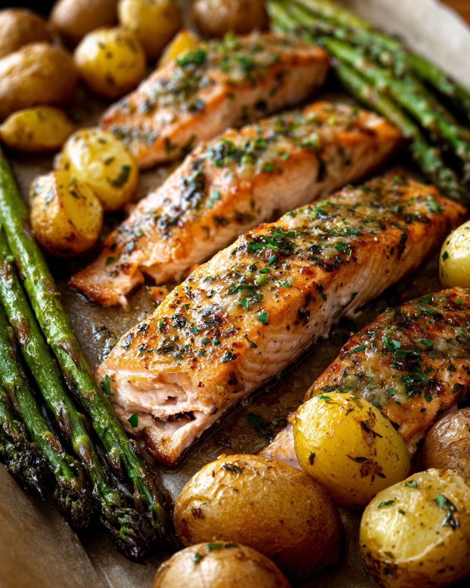 Sheet Pan Garlic Butter Salmon - detail 3