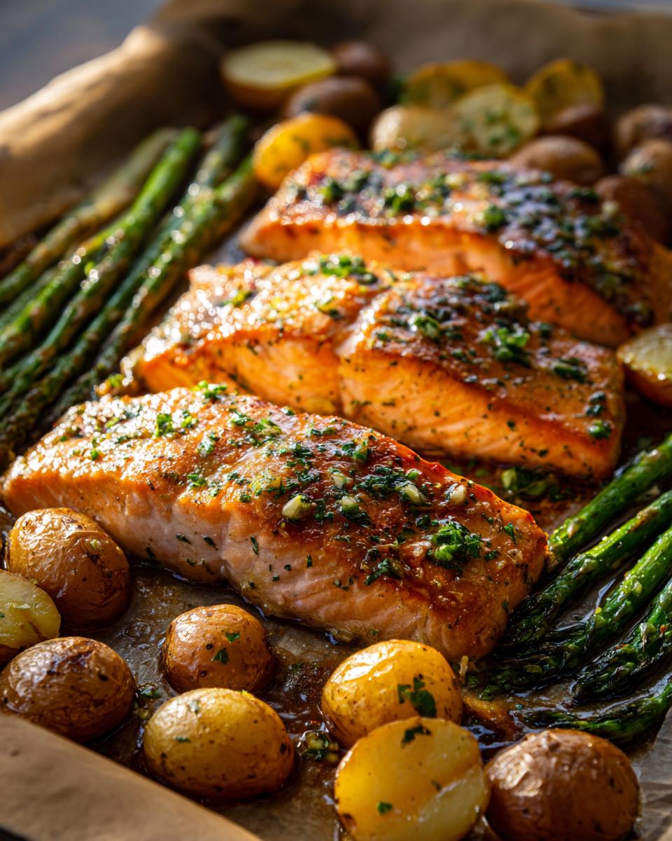 Sheet Pan Garlic Butter Salmon - detail 4