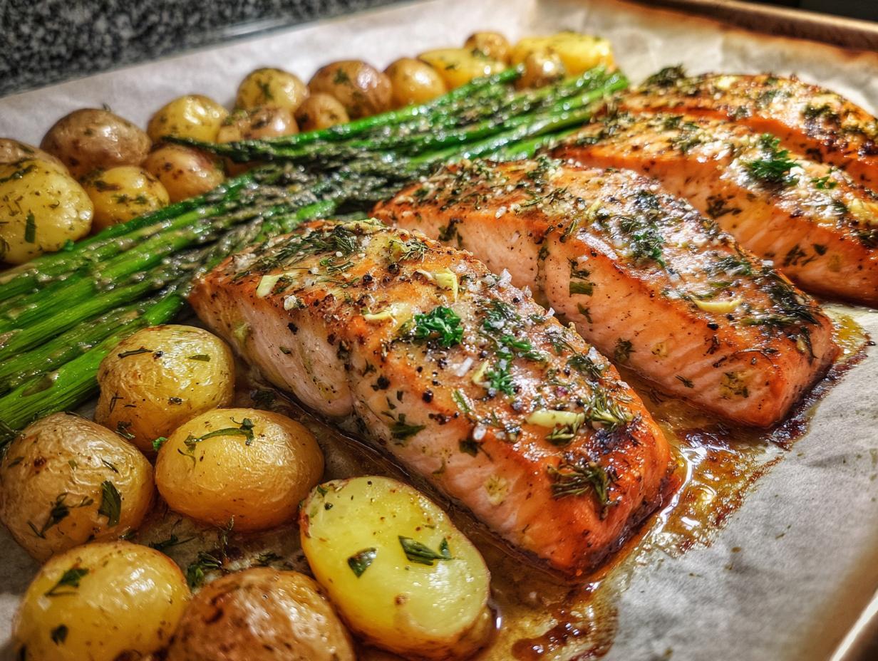 Sheet Pan Garlic Butter Salmon