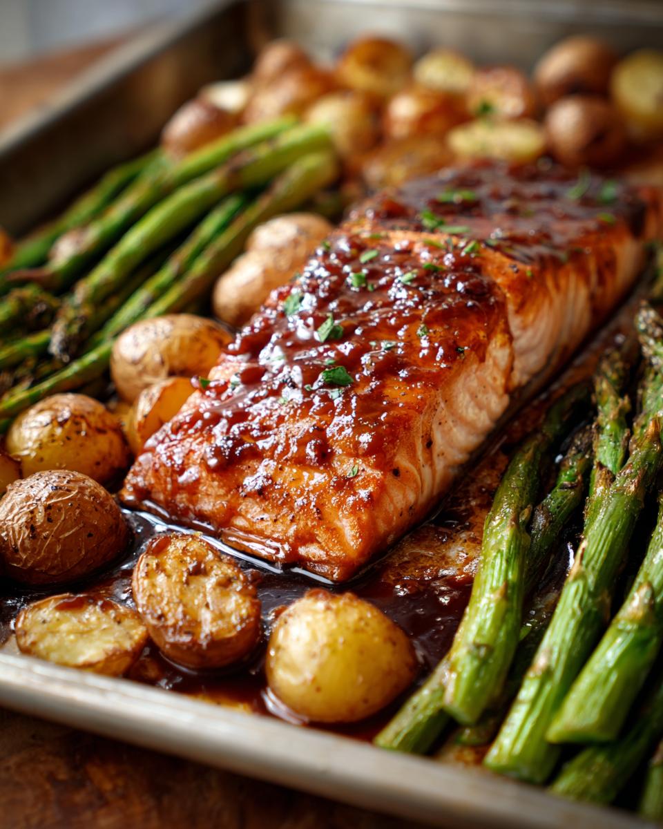 Sheet Pan Maple Glazed Salmon - detail 4