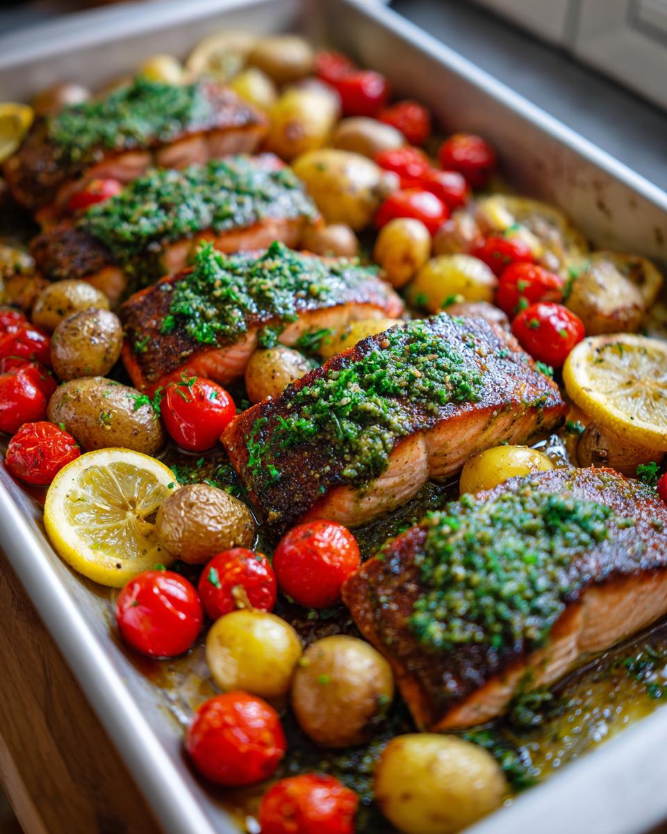 35-Minute Sheet Pan Pesto Salmon: A Flavor Bomb Dinner 7 Sheet Pan Pesto Salmon - detail 2