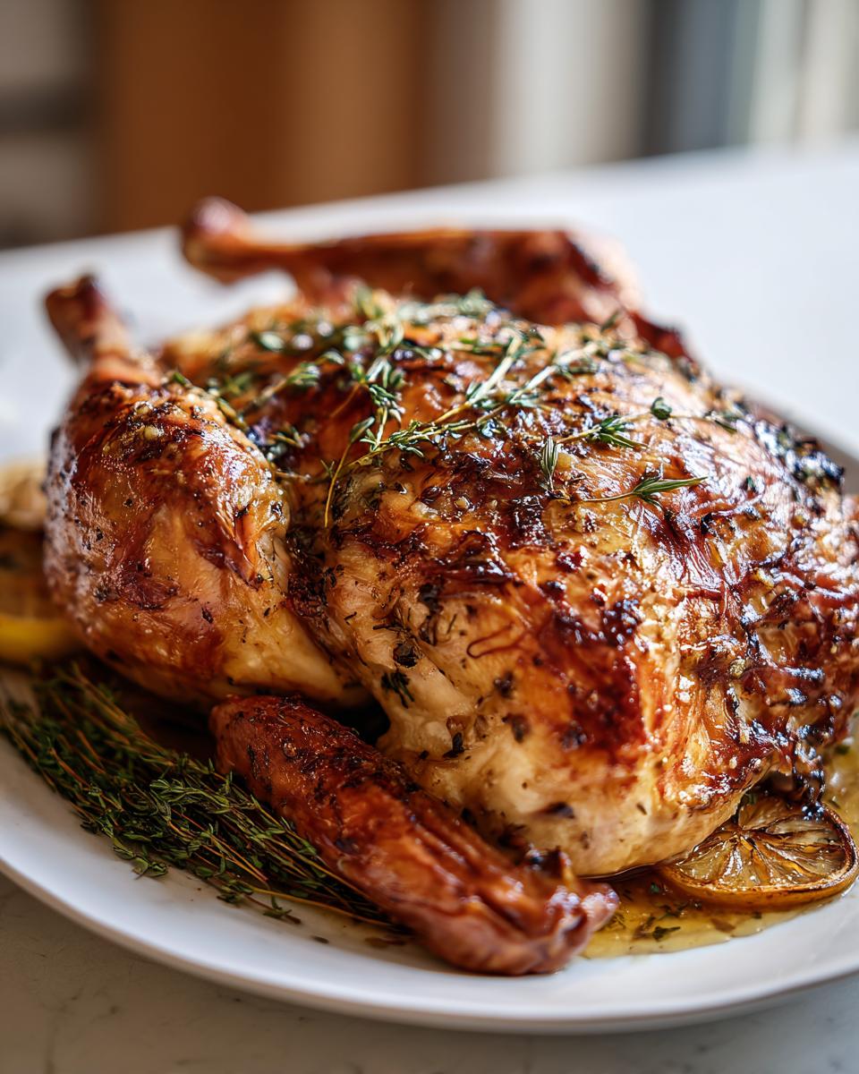 Spatchcocked Turkey with Garlic Butter - detail 1