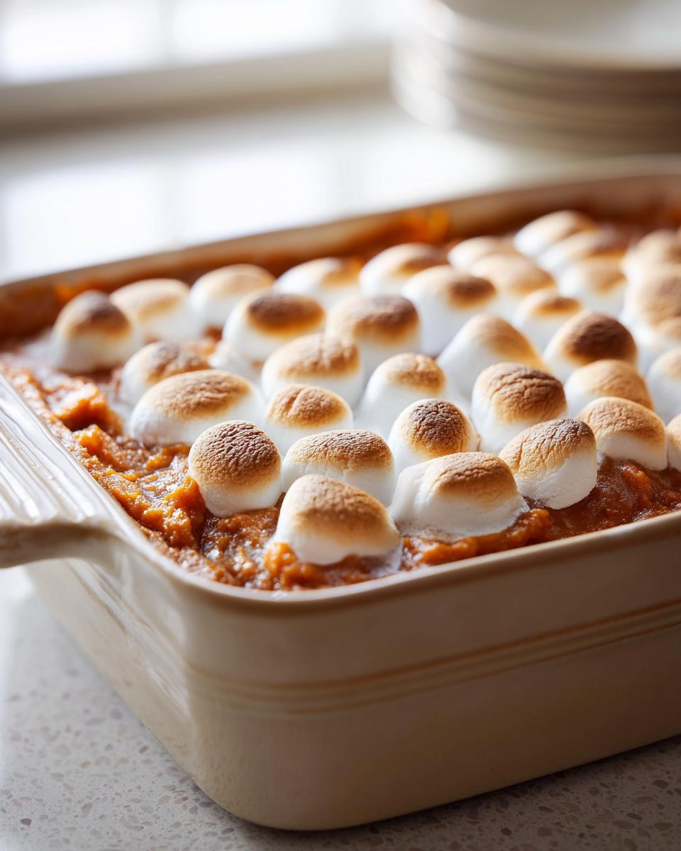 Sweet Potato Casserole with Marshmallows - detail 1