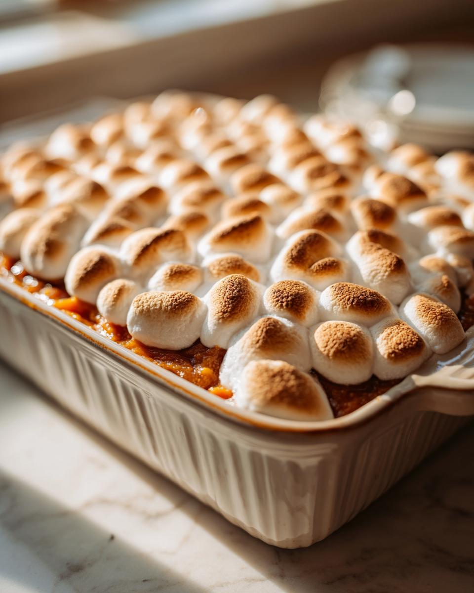 Sweet Potato Casserole with Marshmallows - detail 2
