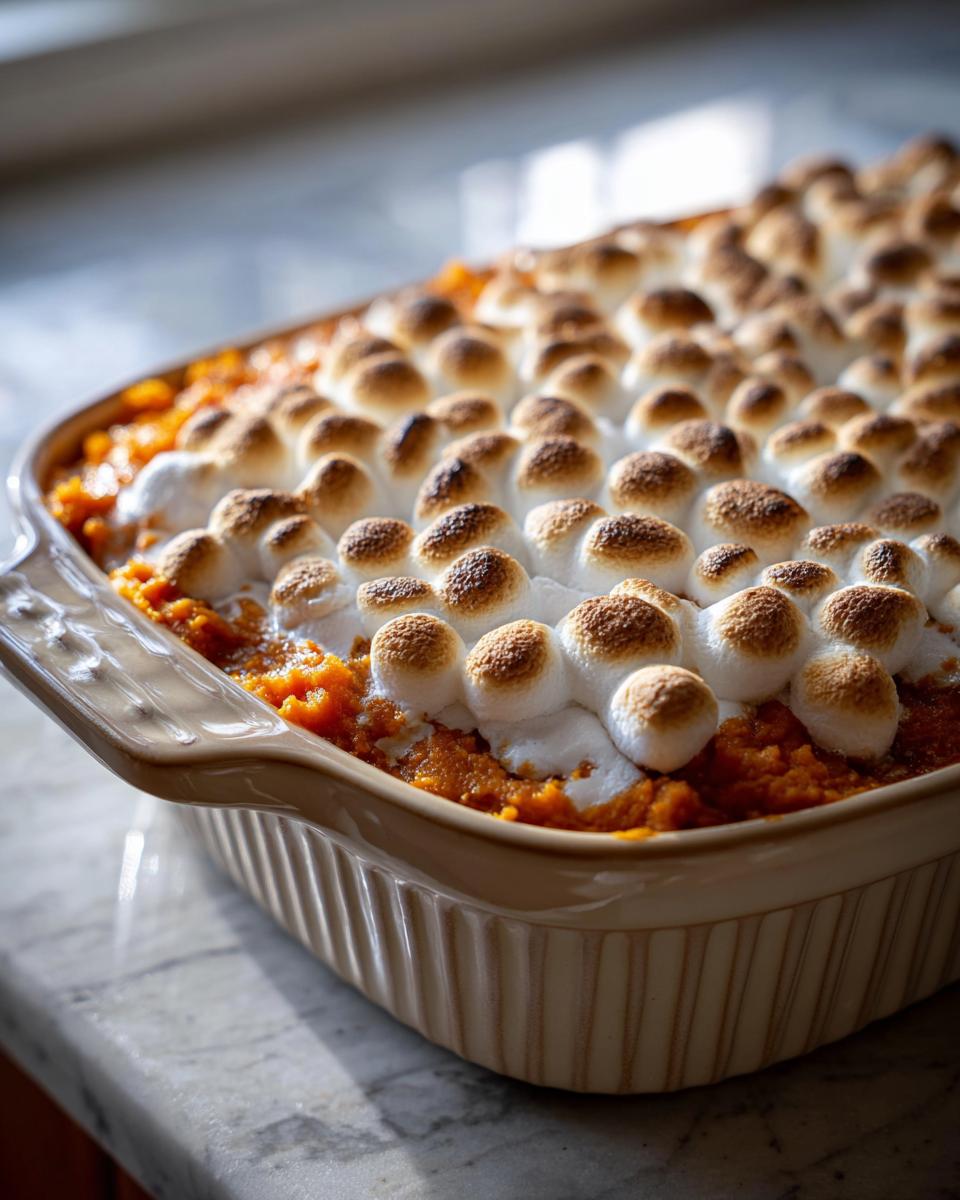Sweet Potato Casserole with Marshmallows - detail 3