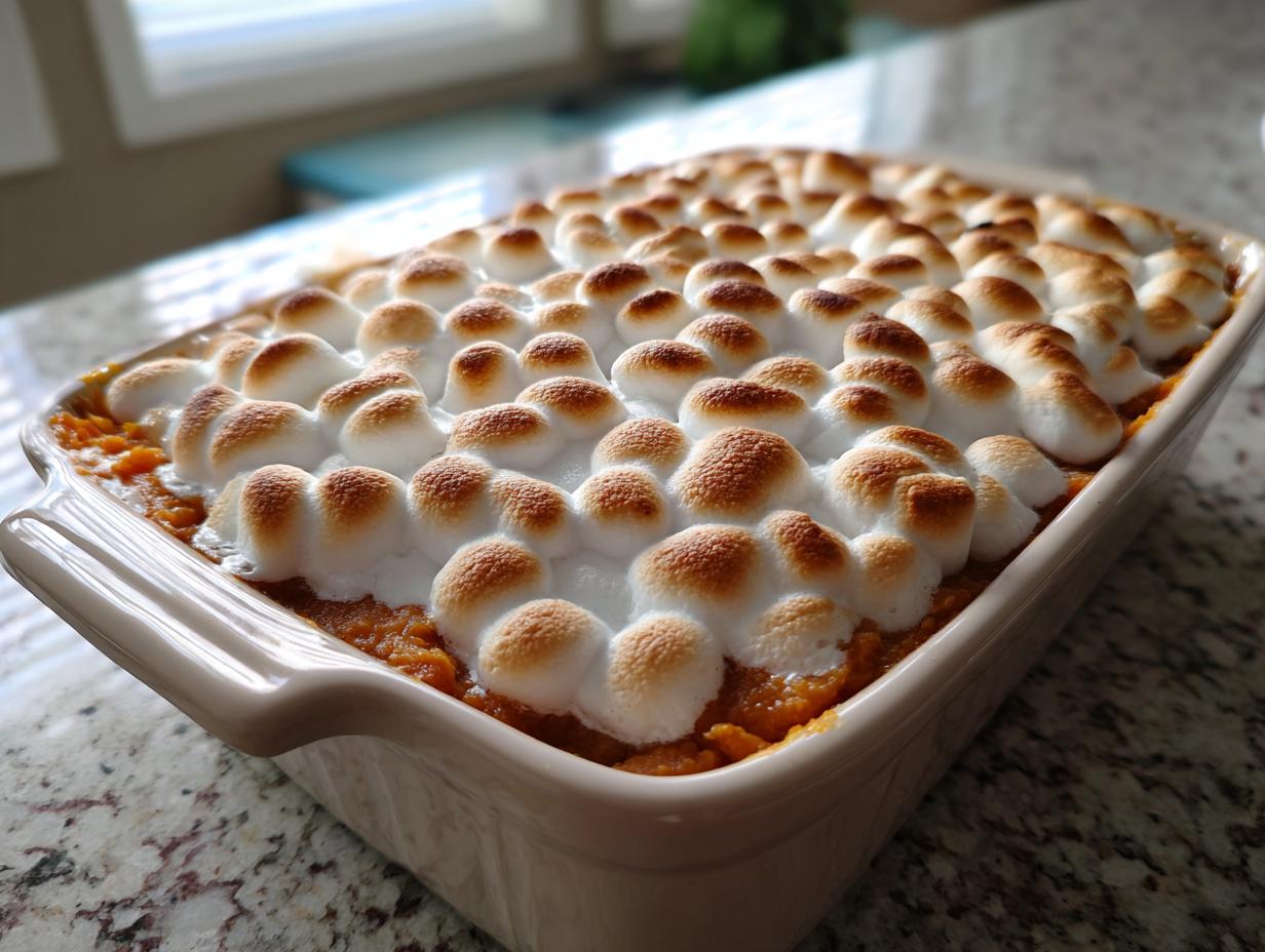 Sweet Potato Casserole with Marshmallows