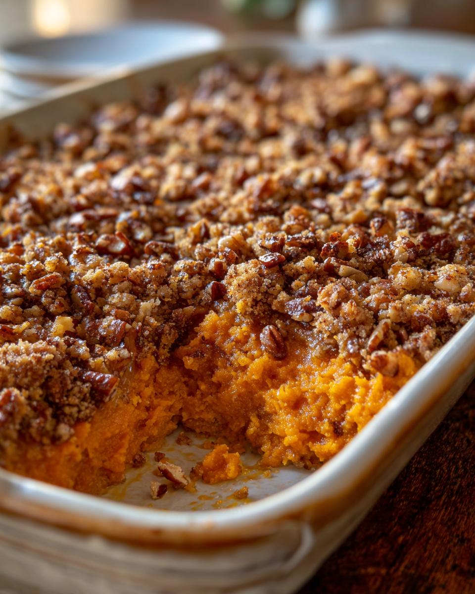 Sweet Potato Casserole with Pecan Streusel - detail 1