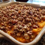 Sweet Potato Casserole with Pecan Streusel
