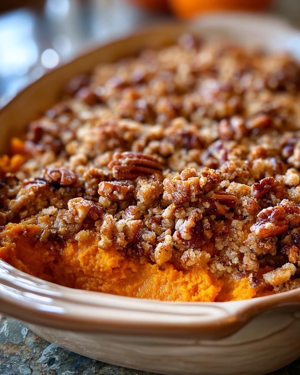 Sweet Potato Casserole with Pecan Streusel - detail 3