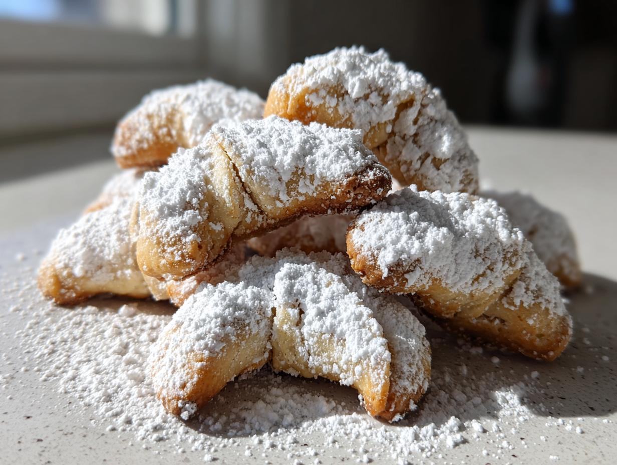 Almond Crescent Cookies