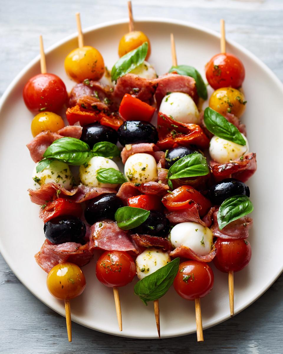 15-Minute Antipasto Salad Skewers That Wow Every Guest 5 Antipasto Salad Skewers - detail 1