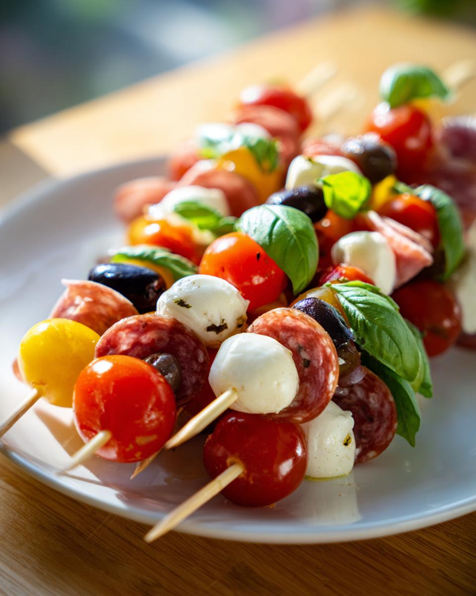 15-Minute Antipasto Salad Skewers That Wow Every Guest 6 Antipasto Salad Skewers - detail 2