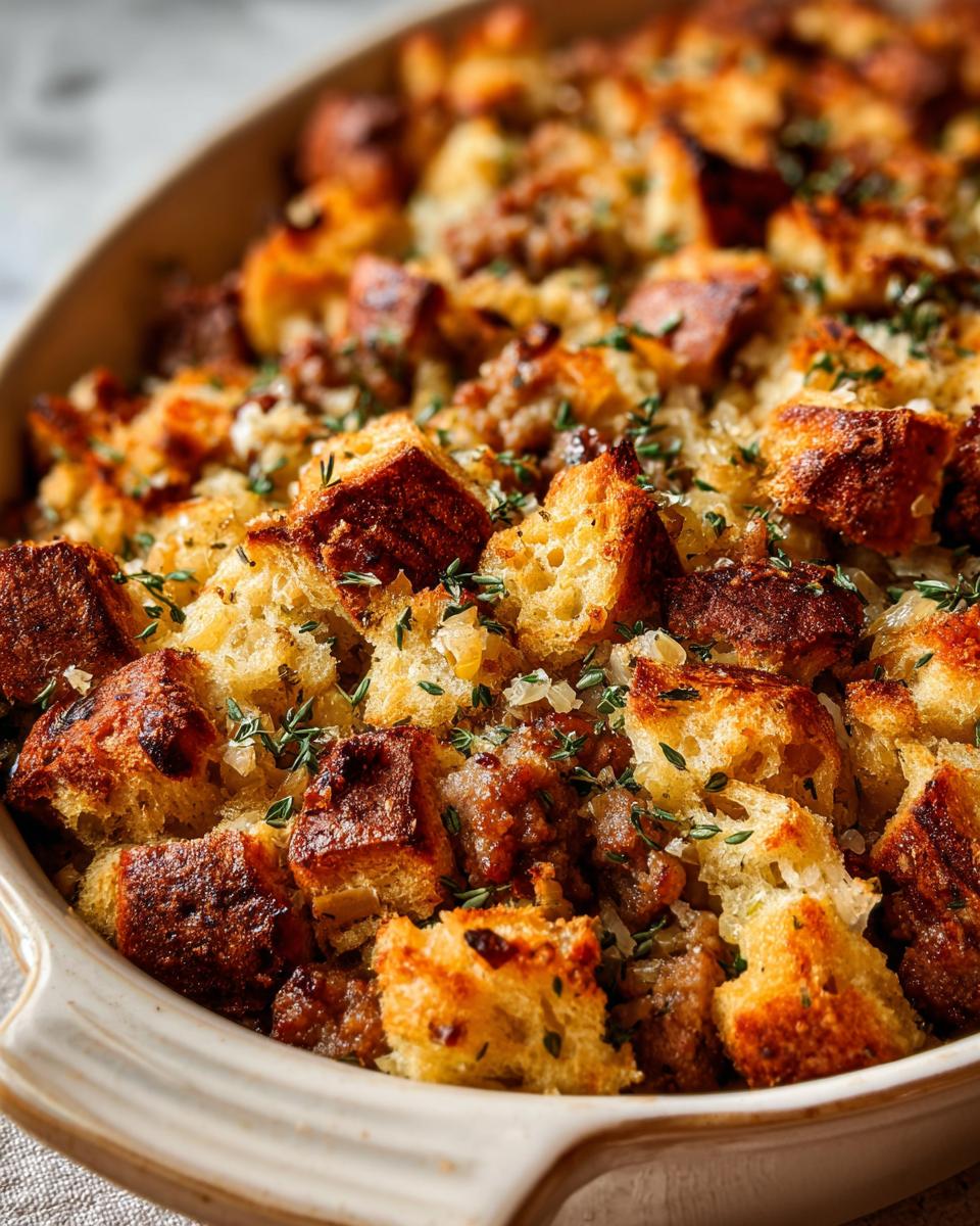 5-Star Apple, Sausage, and Herb Stuffing Everyone Loves 6 Apple, Sausage, and Herb Stuffing - detail 1