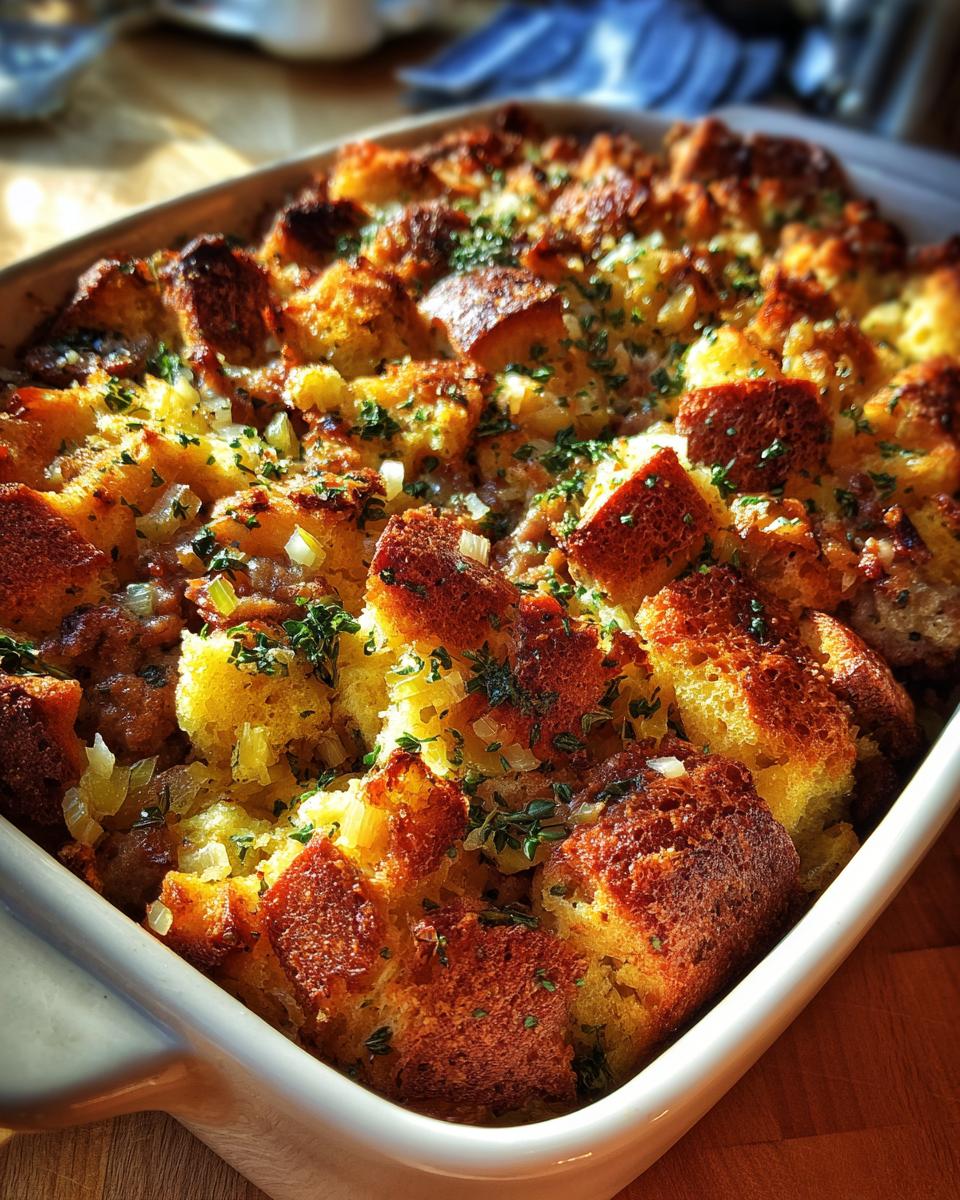 5-Star Apple, Sausage, and Herb Stuffing Everyone Loves 8 Apple, Sausage, and Herb Stuffing - detail 3