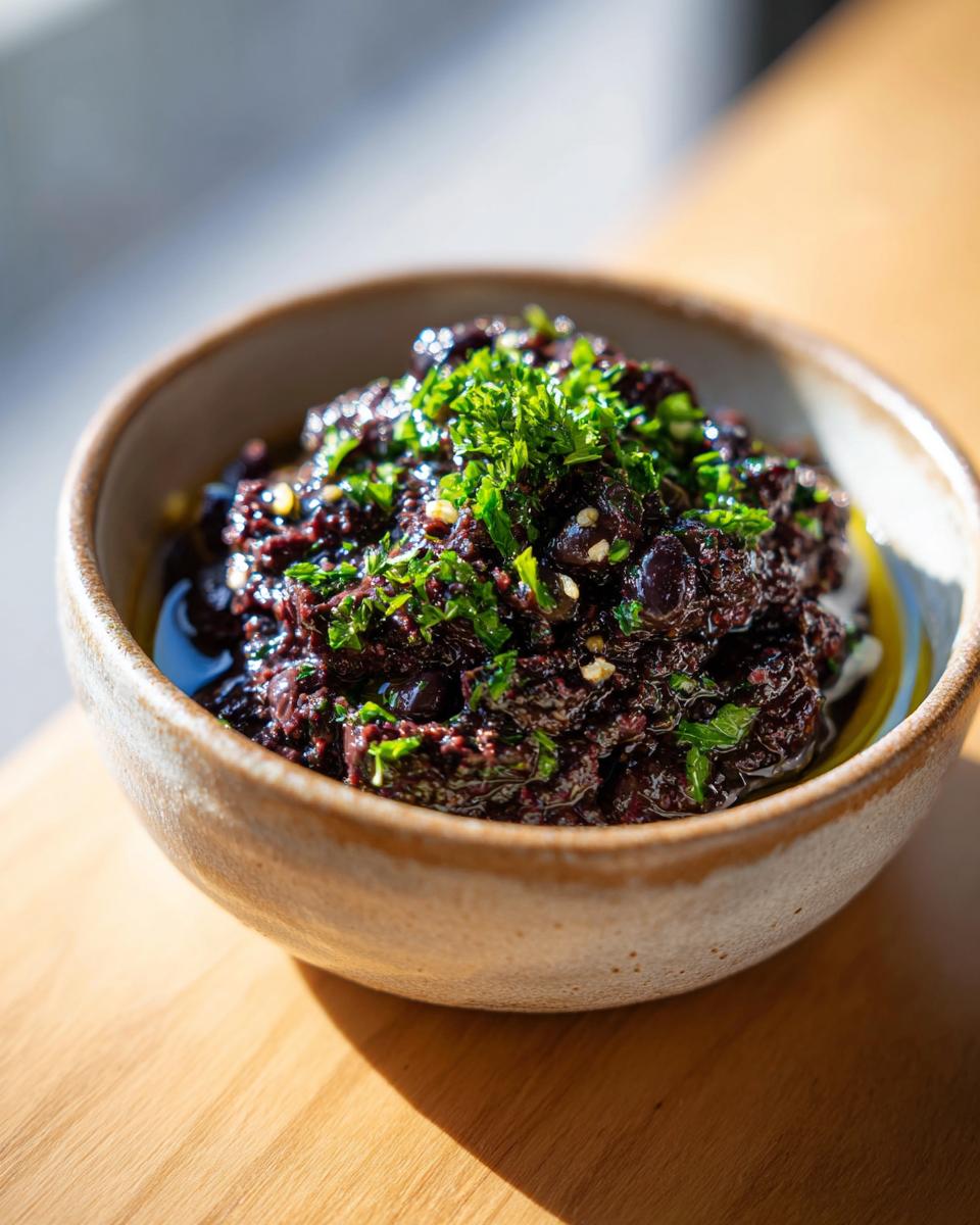 10-Minute Black Olive Tapenade: A Bold Mediterranean Dream 7 Black Olive Tapenade - detail 2