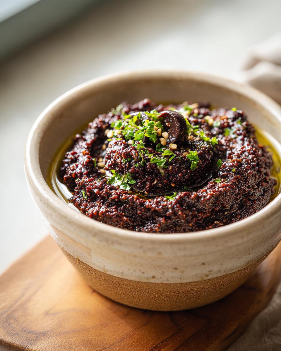 10-Minute Black Olive Tapenade: A Bold Mediterranean Dream 9 Black Olive Tapenade - detail 4