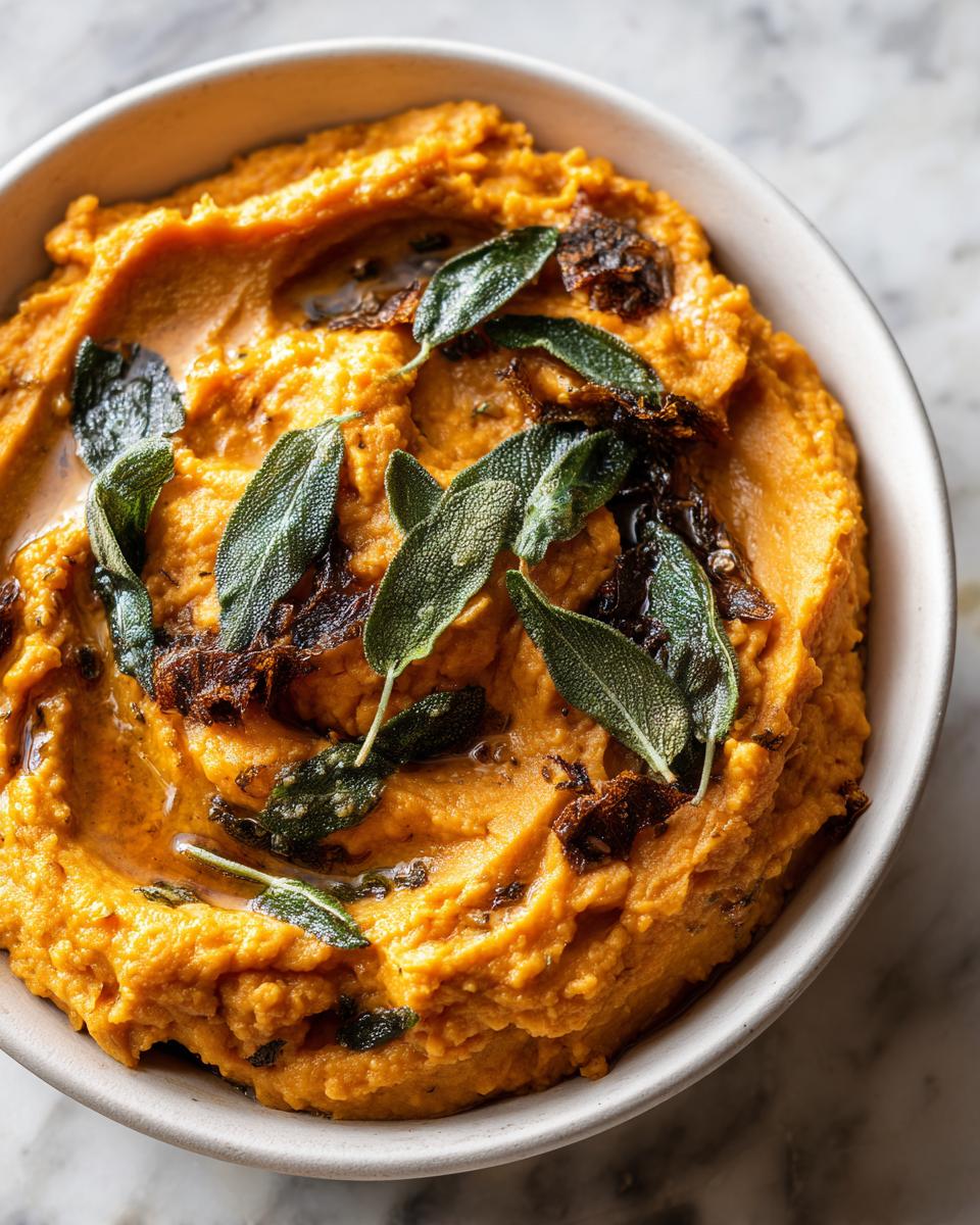 Irresistible Brown Butter Sage Mashed Sweet Potatoes in 3 Easy Steps 8 Brown Butter Sage Mashed Sweet Potatoes - detail 3