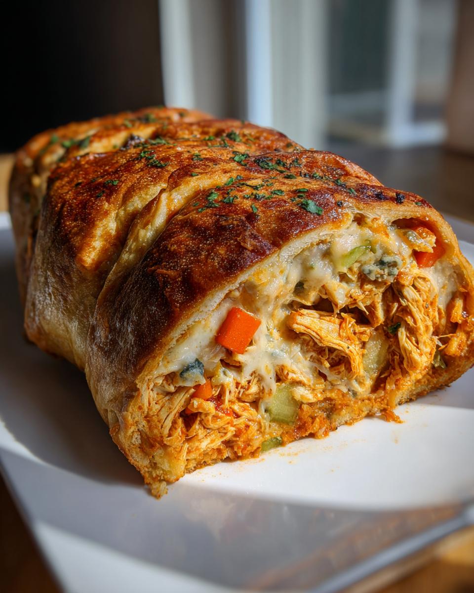 Spicy Buffalo Chicken Stromboli Ready in 40 Minutes Flat 6 Buffalo Chicken Stromboli - detail 1
