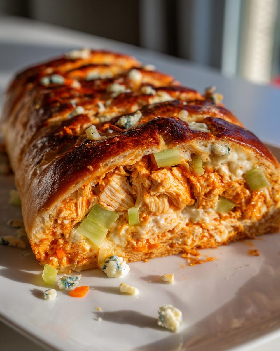 Spicy Buffalo Chicken Stromboli Ready in 40 Minutes Flat 8 Buffalo Chicken Stromboli - detail 3