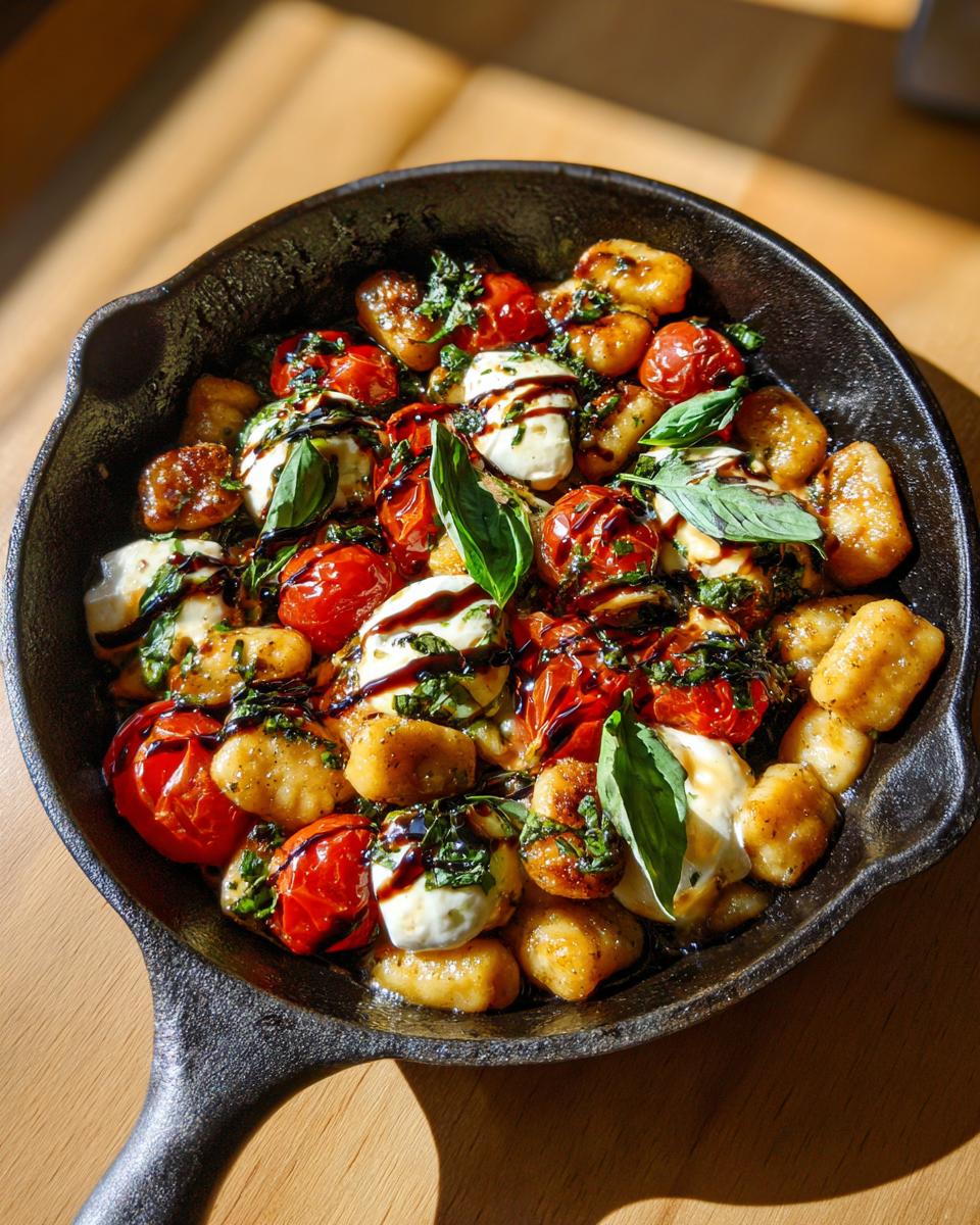25-Minute Caprese Chicken Gnocchi Skillet That’s Irresistible 7 Caprese Chicken Gnocchi Skillet - detail 2