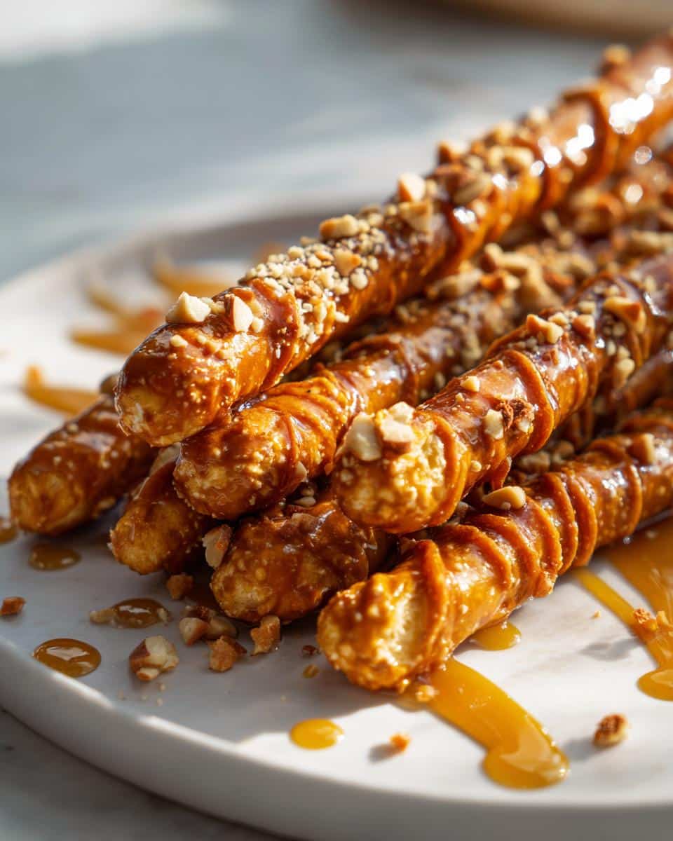 Caramel Pretzel Rods - detail 4