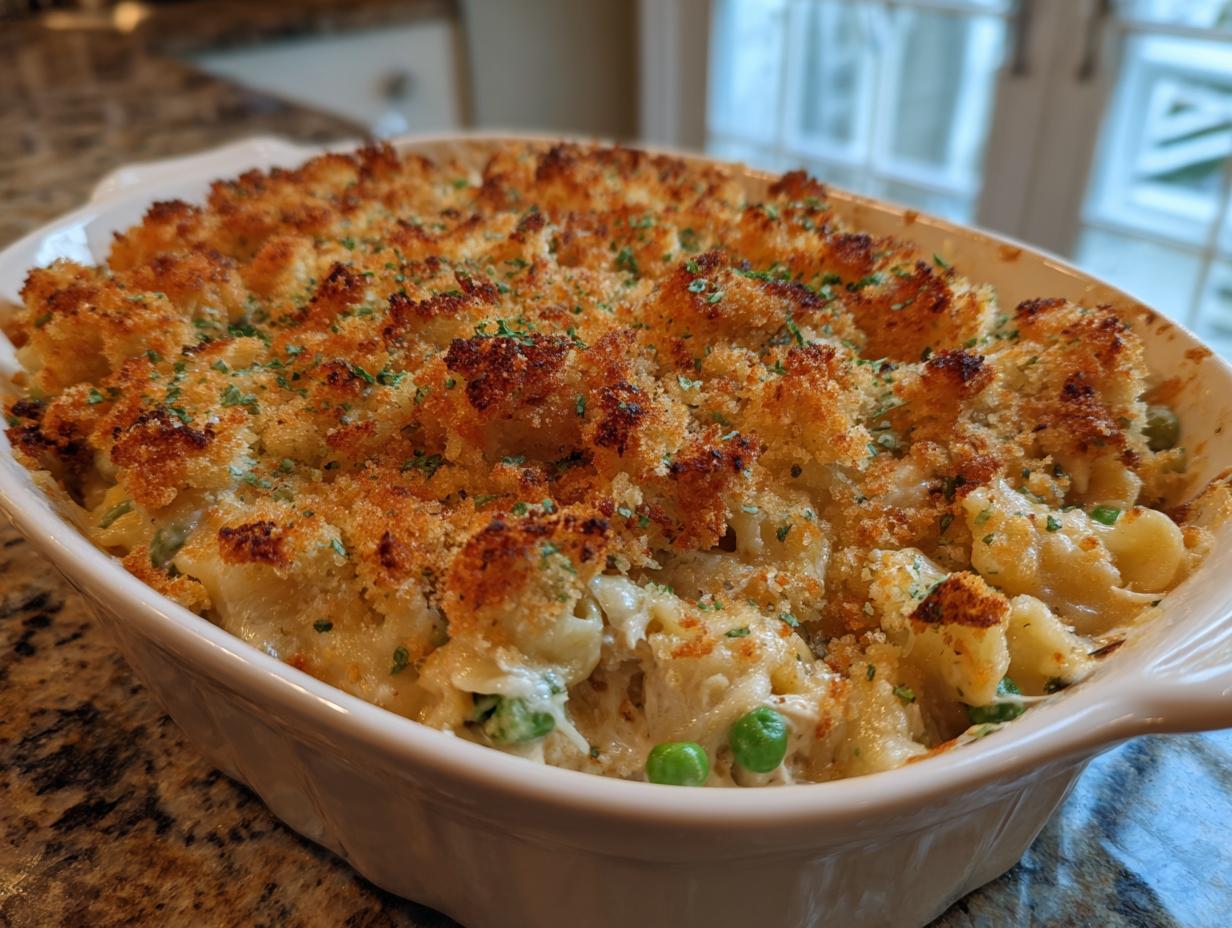 Cheesy Tuna Noodle Casserole