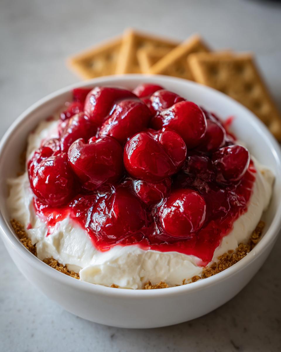 Indulge in This 5-Ingredient Cherry Cheesecake Dip Heaven 8 Cherry Cheesecake Dip - detail 3