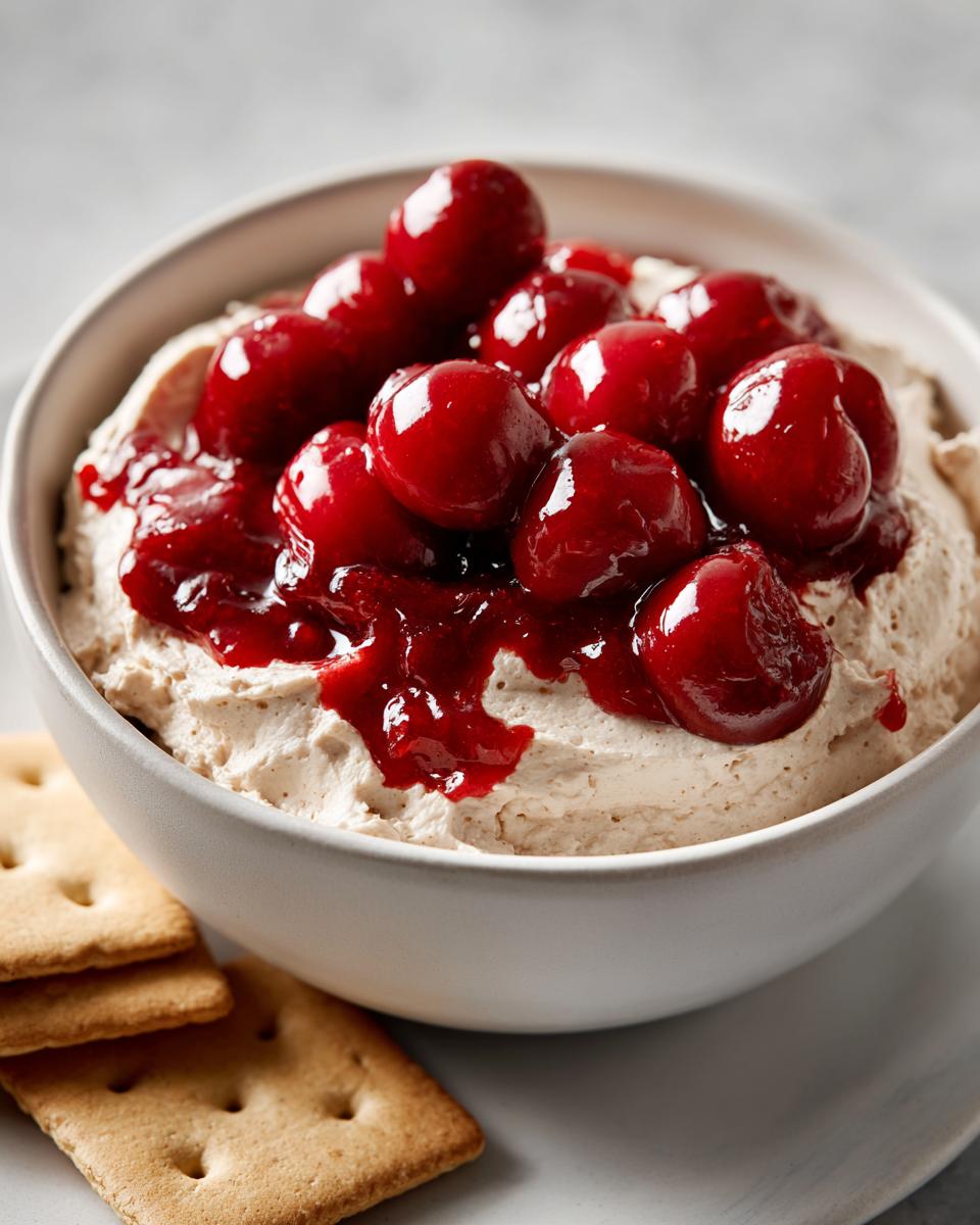 Indulge in This 5-Ingredient Cherry Cheesecake Dip Heaven 9 Cherry Cheesecake Dip - detail 4