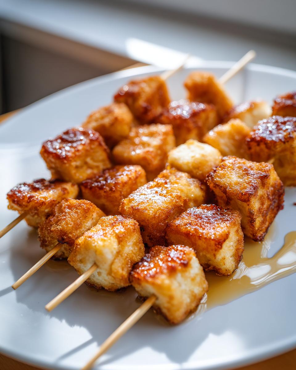 Chicken and Waffle Skewers - detail 2