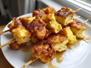 Home 19 Chicken and Waffle Skewers