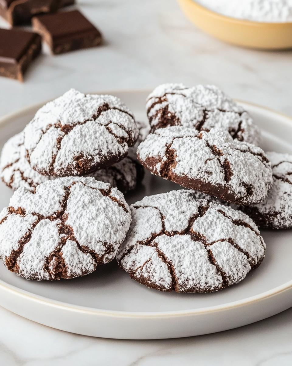 Chocolate Crinkle Cookies - detail 1
