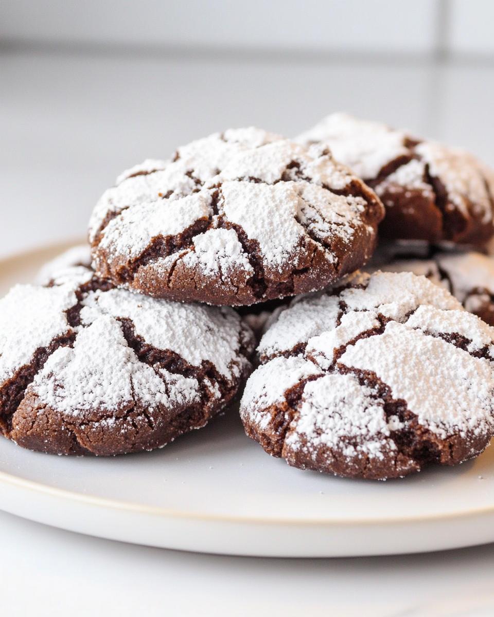 Chocolate Crinkle Cookies - detail 2