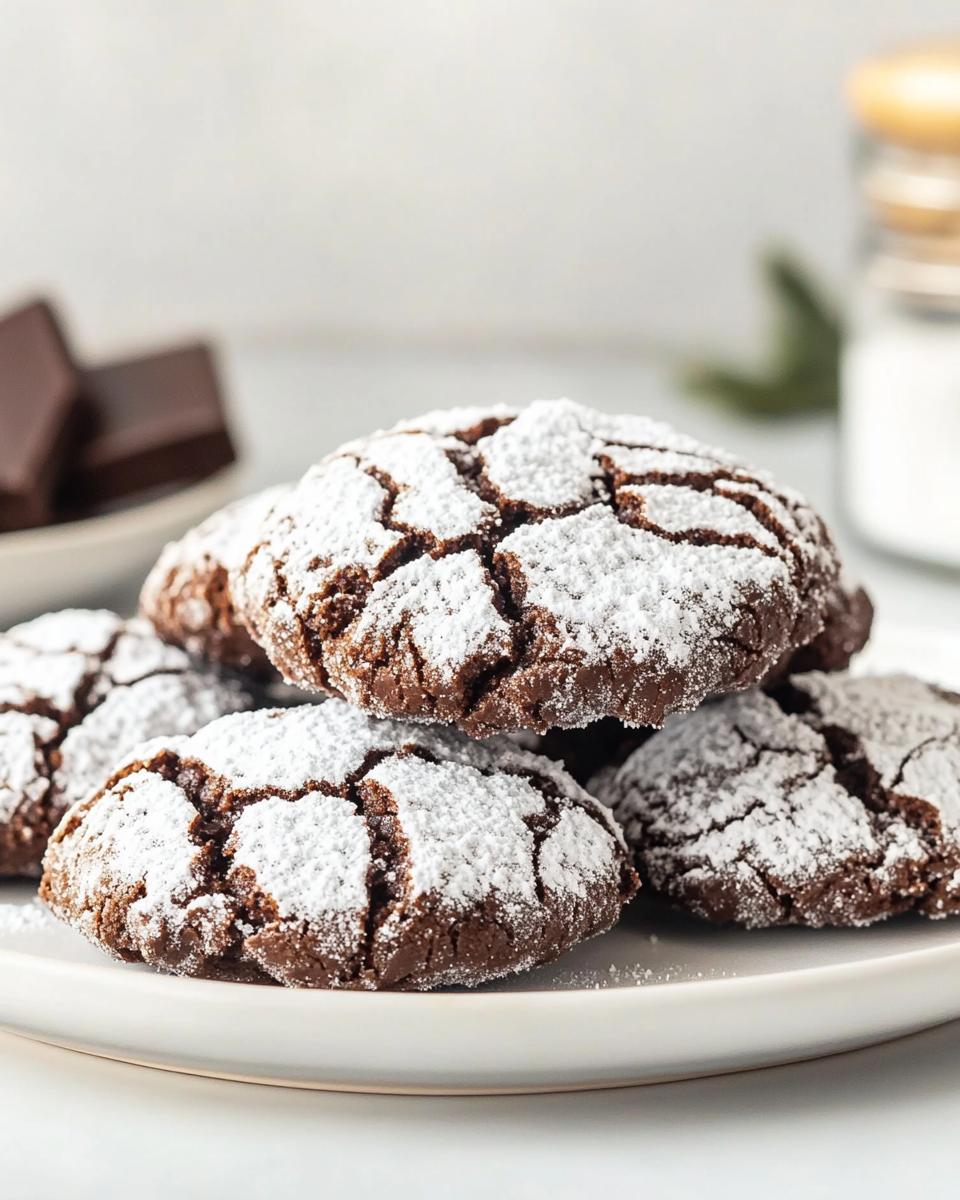 Chocolate Crinkle Cookies - detail 4