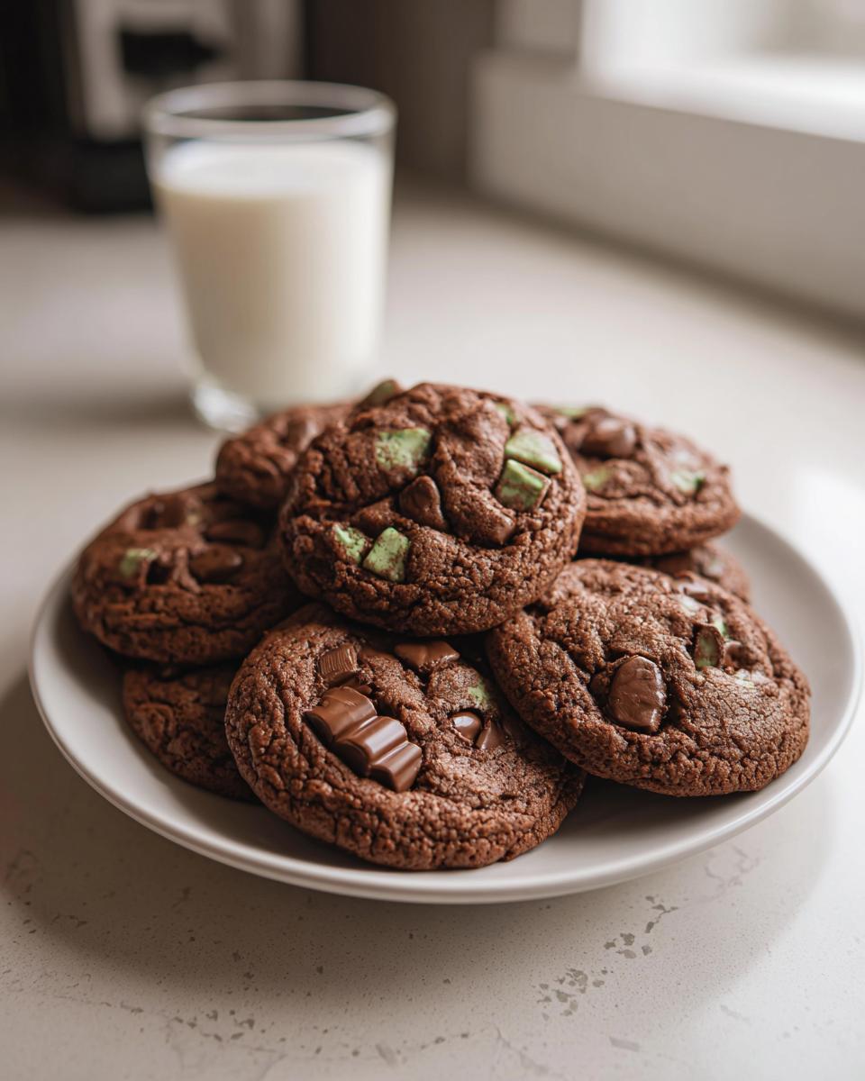 Chocolate Mint Chip Cookies - detail 2