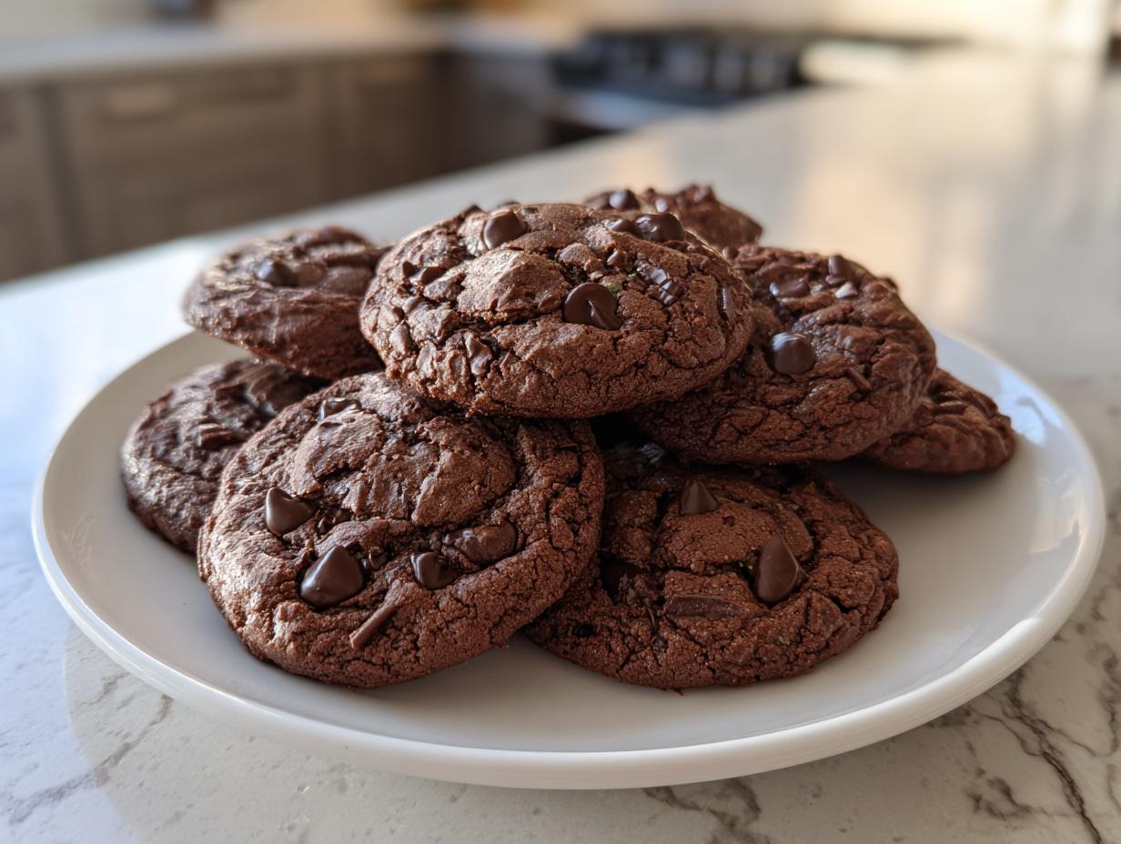 Chocolate Mint Chip Cookies