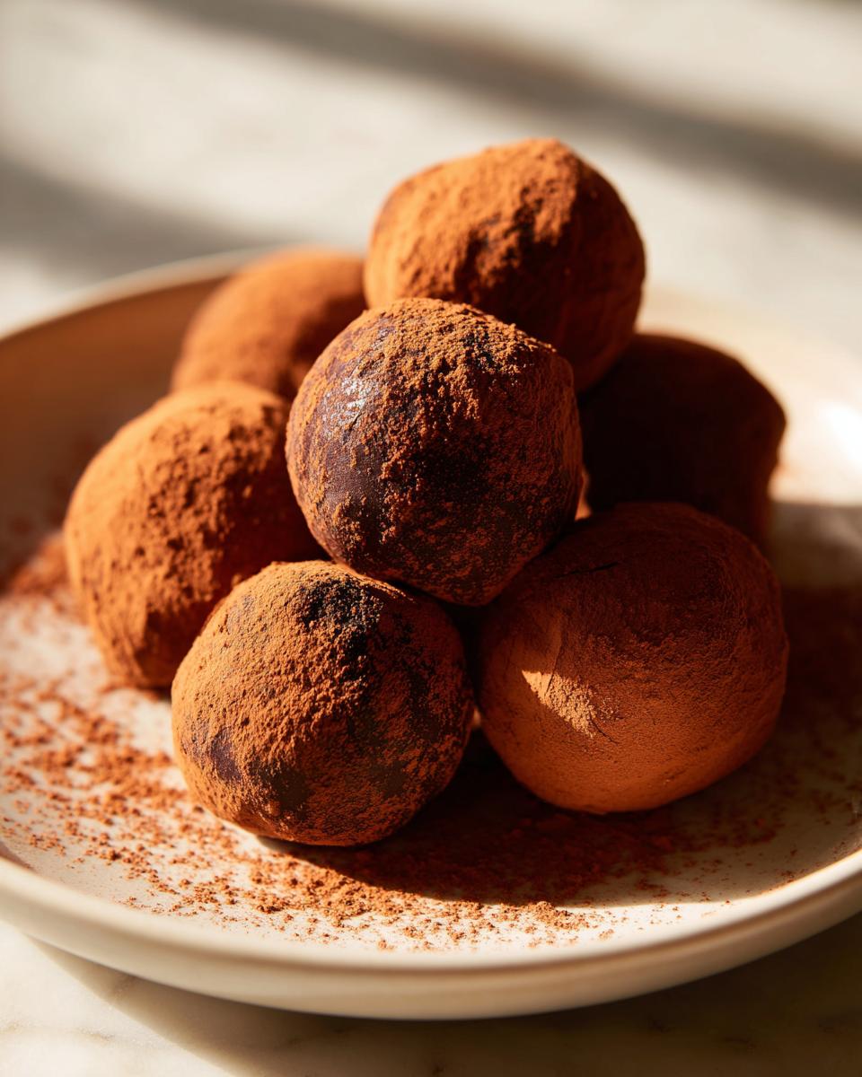 Chocolate Raspberry Truffles - detail 3