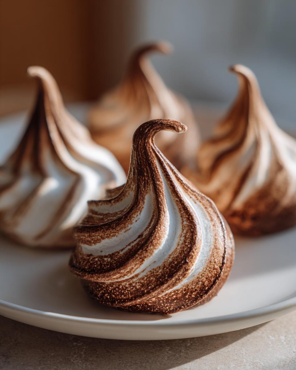 Magical Chocolate Swirl Meringues in Just 4 Ingredients! 7 Chocolate Swirl Meringues - detail 2