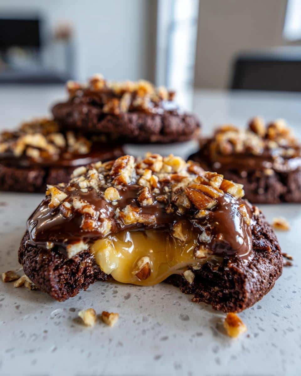 Irresistible Chocolate Turtle Cookies Ready in 20 Minutes 6 Chocolate Turtle Cookies - detail 1