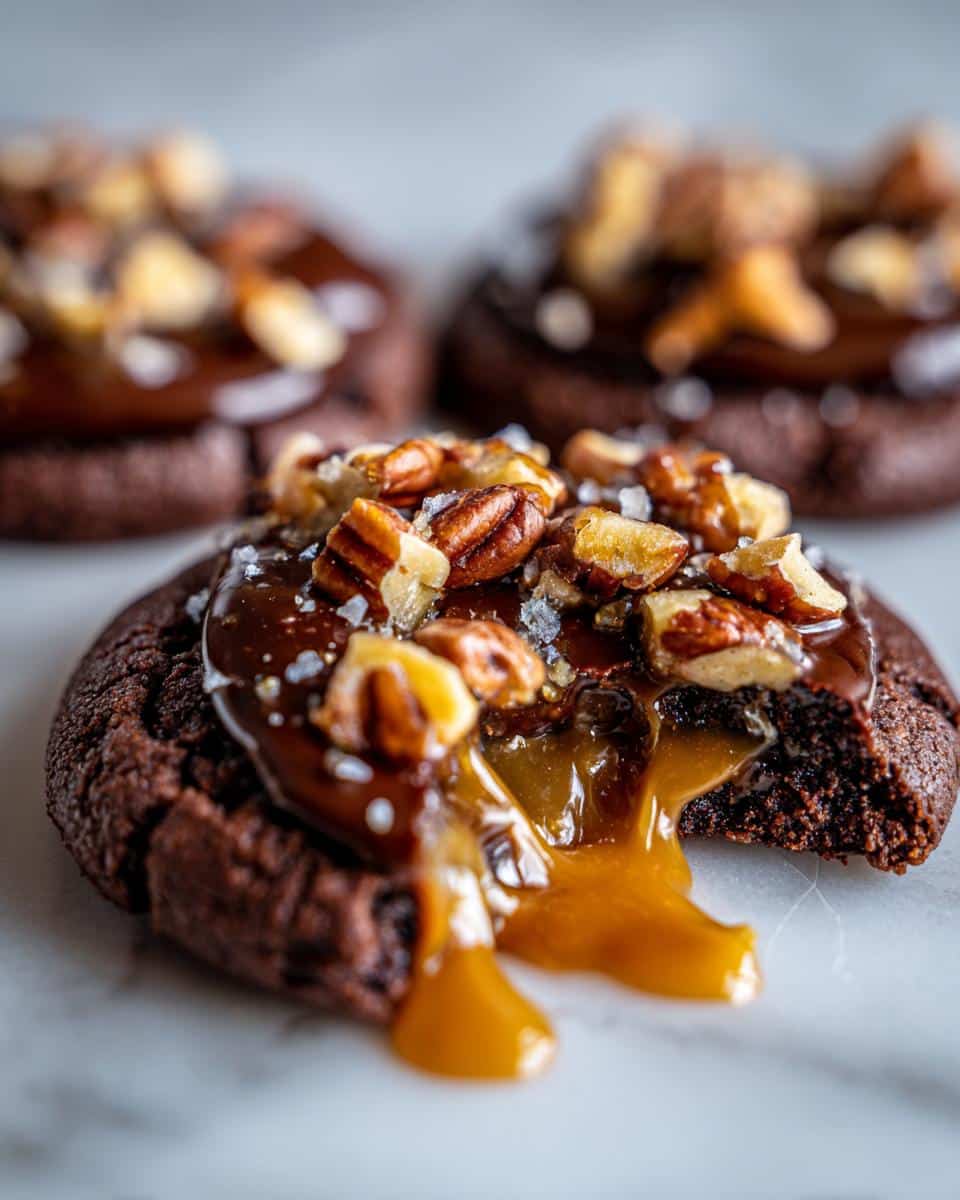 Irresistible Chocolate Turtle Cookies Ready in 20 Minutes 7 Chocolate Turtle Cookies - detail 2