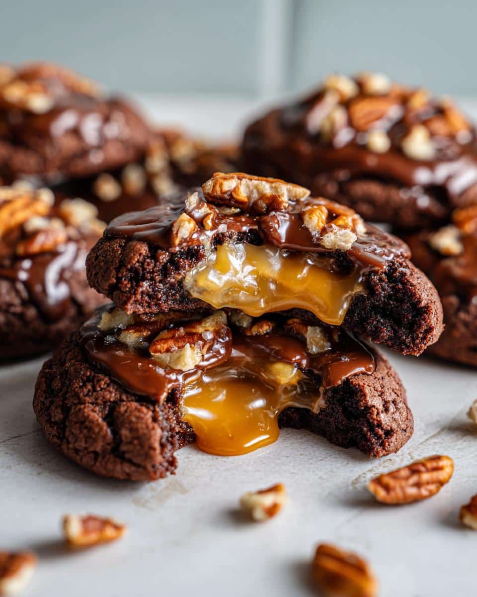 Irresistible Chocolate Turtle Cookies Ready in 20 Minutes 8 Chocolate Turtle Cookies - detail 3