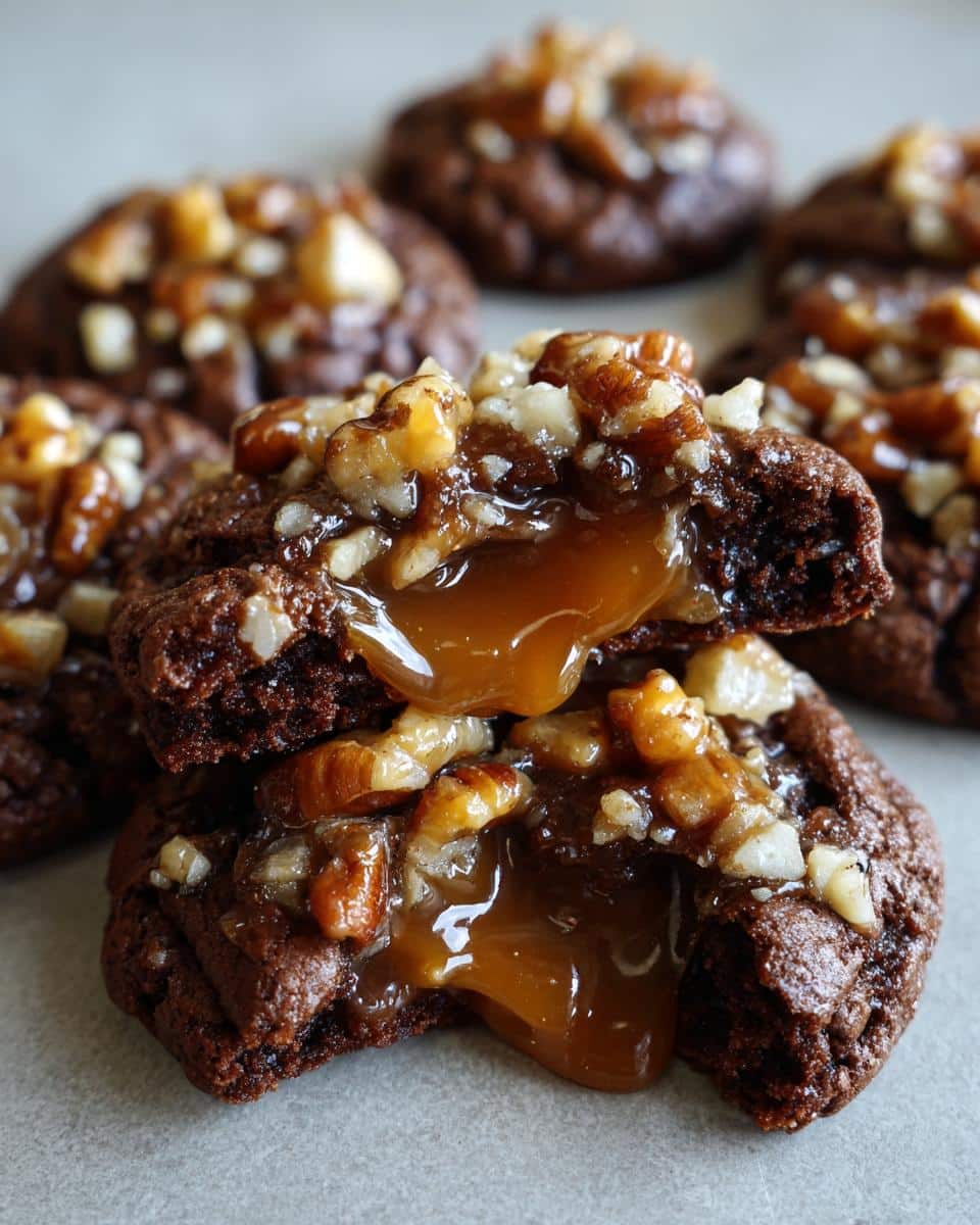 Irresistible Chocolate Turtle Cookies Ready in 20 Minutes 9 Chocolate Turtle Cookies - detail 4