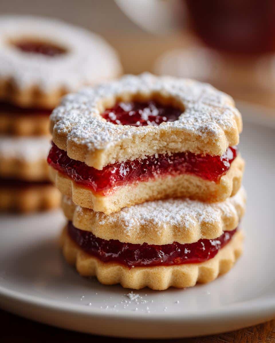 Christmas Linzer Cookies - detail 4