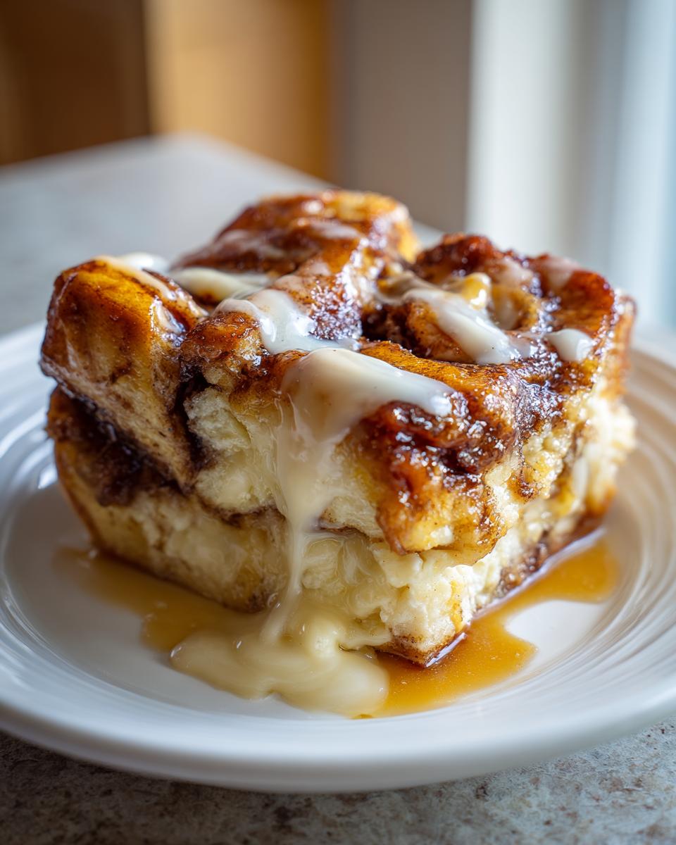 Irresistible Cinnamon Roll Bread Pudding in 6 Simple Steps 6 Cinnamon Roll Bread Pudding - detail 1