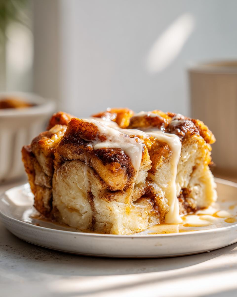 Irresistible Cinnamon Roll Bread Pudding in 6 Simple Steps 7 Cinnamon Roll Bread Pudding - detail 2