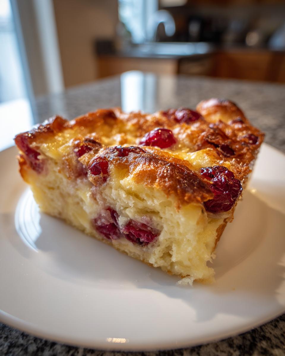 Cranberry Bread Pudding - detail 1