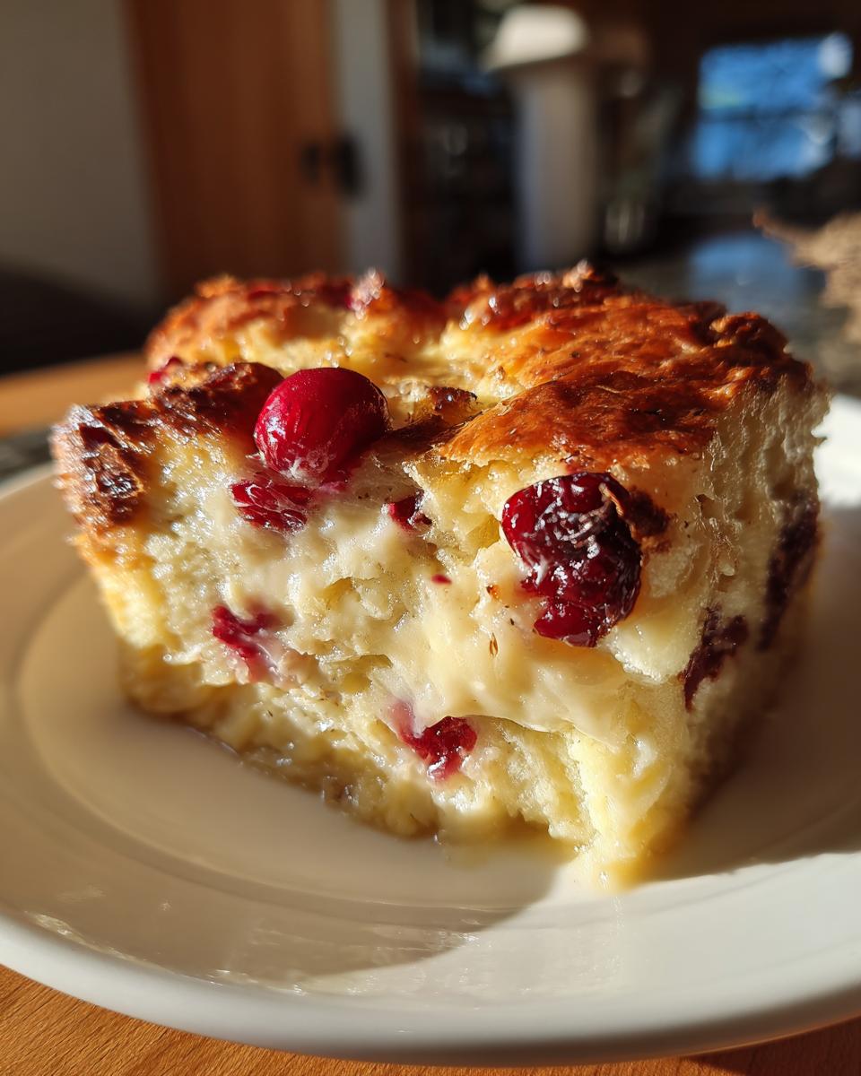 Cranberry Bread Pudding - detail 3