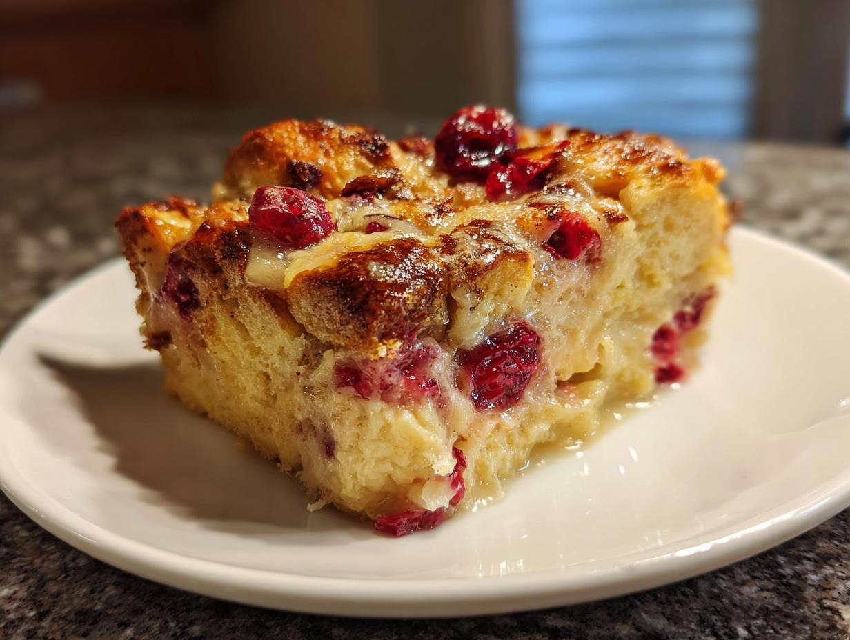 Cranberry Bread Pudding
