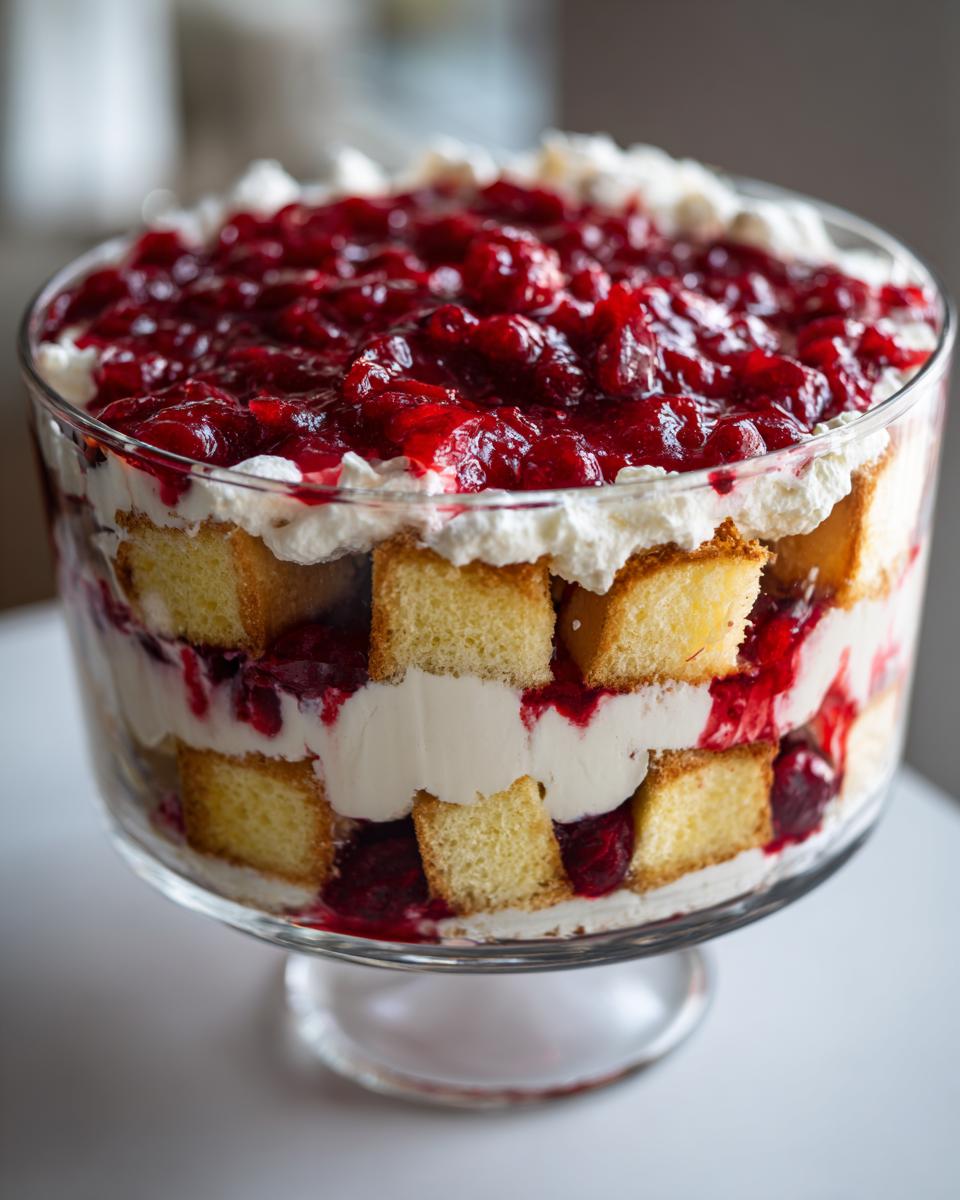 Irresistible 2-Step Cranberry Cheesecake Trifle Recipe 5 Cranberry Cheesecake Trifle - detail 1