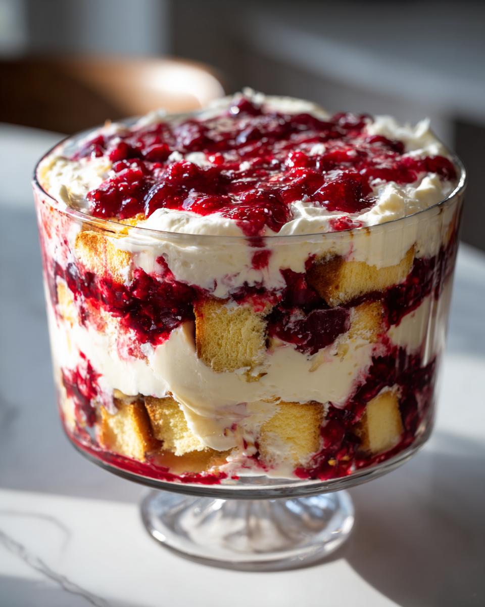 Irresistible 2-Step Cranberry Cheesecake Trifle Recipe 6 Cranberry Cheesecake Trifle - detail 2