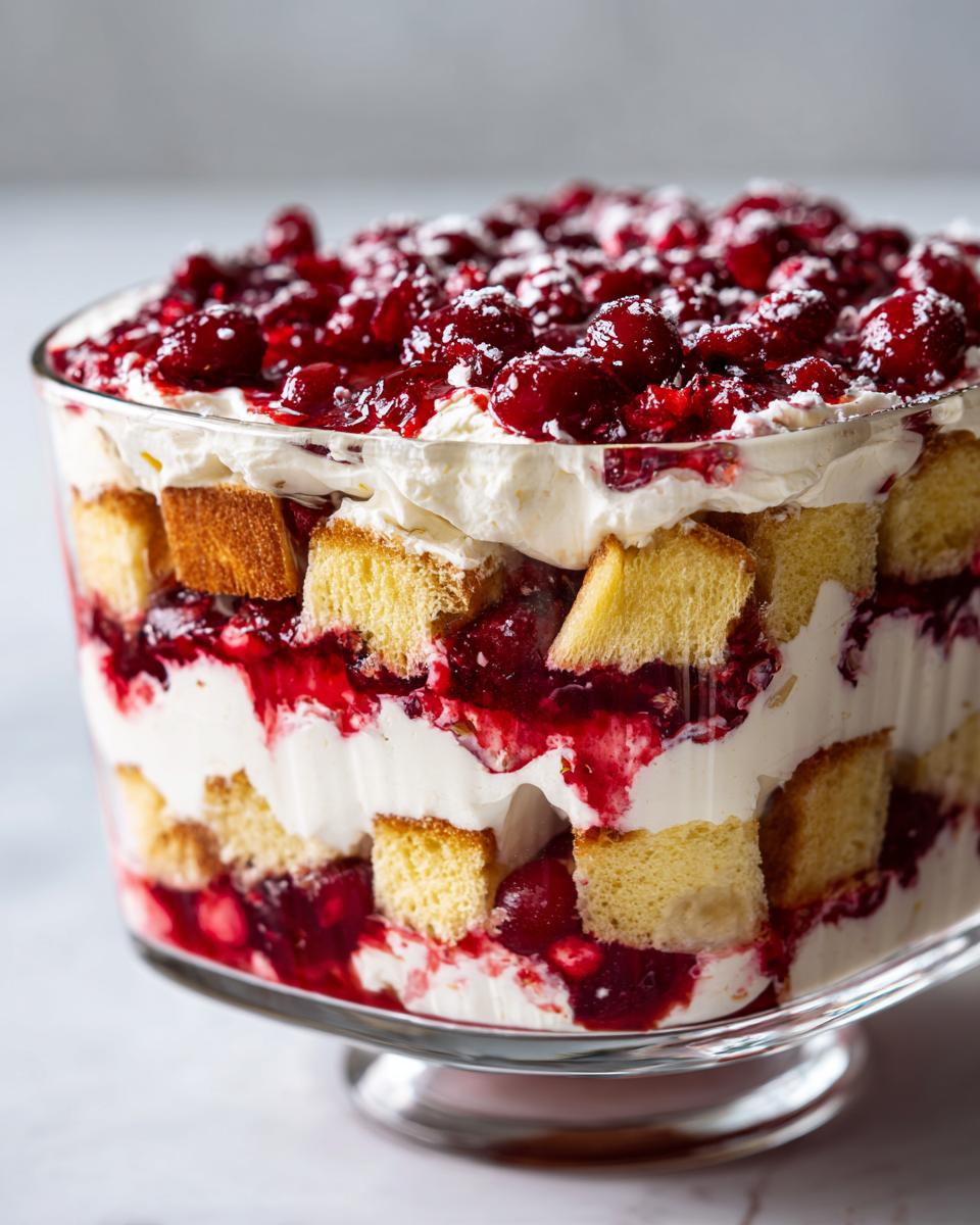 Irresistible 2-Step Cranberry Cheesecake Trifle Recipe 7 Cranberry Cheesecake Trifle - detail 3